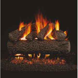 Peterson REAL FYRE Post Oak Vented Gas Log Sets with Burner Natural 