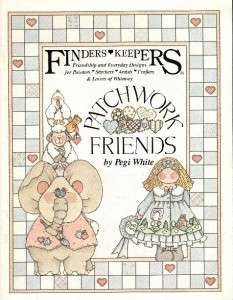   Keepers Patchwork Friends Pegi White Decorative Tole Painting  
