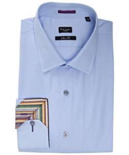 Paul Smith sky blue contrast cuff slim fit dress shirt  BLUEFLY up to 