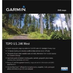   New  GARMIN 010 11314 00 MAPSOURCE TOPO US 24K WEST DVD Electronics