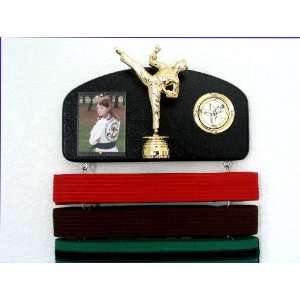  DOUBLE PACK ! Martial arts belt display with a KICK 