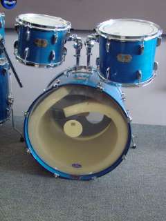 Pearl Export 6 Piece Blue Drum Kit Six Pc. Set  
