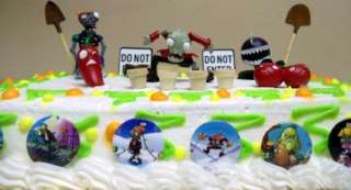 Plants vs Zombies 26 Piece Birthday Cake Topper Set NEW  
