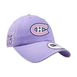 New Era Montreal Canadiens Hockey Fights Cancer Womens Adjustable Hat 