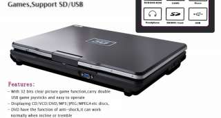 15 PORTABLE DVD VCD PLAYER CD  MP4 GAME SD FOR CAR  
