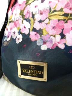 VALENTINO GARAVANI Floral Print Bow Backpack Bag NEW  
