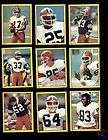 1982 Cleveland Browns Sticker Set BRIAN SIPE MIKE PRUIT