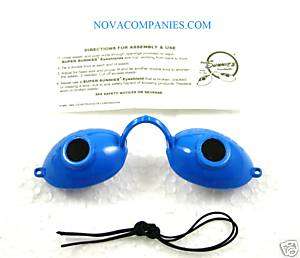 Tanning Bed Eyewear Sunnies Goggles protection BLUE  