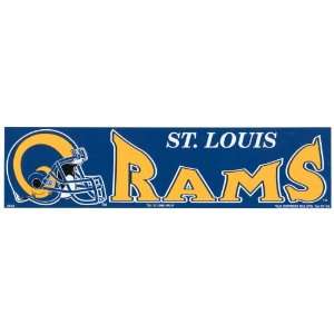  Saint St Louis Rams NFL Football Bumper Sticker Strip Automotive
