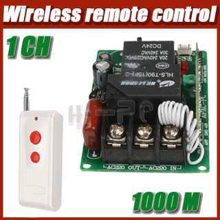 220V 10A 2 Channel 200M Wireless Remote Control Switch  