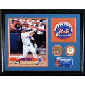 David Wright New York Mets Patch Photo Mint with Authenticated Dirt 