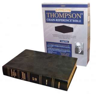 Thompson Chain Reference Bible KJV Large Print Leather 9780887073458 