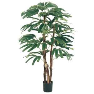   Pack of 4 Artificial Rhapis Trees with Round Pots 3