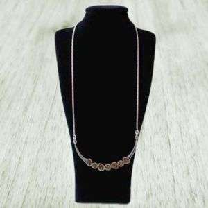 KK076 Velvet Necklace Chain Display Stand Black  