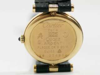 Ladies CARTIER argent 925 18k Gold Plated QUARTZ watch  