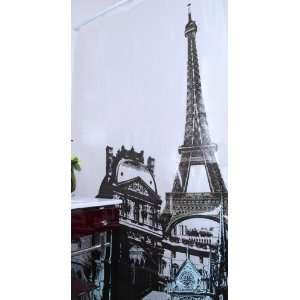 : Cool2day Paris Eiffel Tower Pattern EVA Waterproof Shower Curtains 