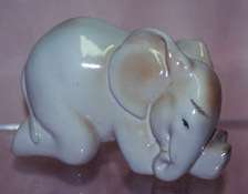 RUSSIAN LOMONOSOV PORCELAIN GRAY ELEPHANT CALF (BABY)  