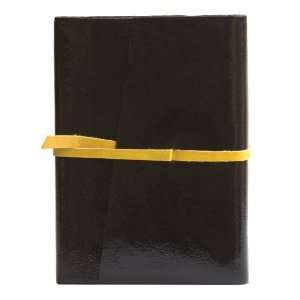  Milano Pocket Journal Diary, Genuine Black Patent Leather 