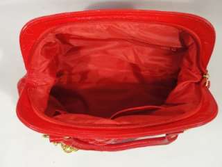   RED Quilted HANDBAG SHOULDER BAG PURSE SATCHEL CHAIN Shoulder Strap