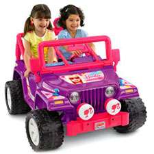 Power Wheels Barbie Jammin Jeep Wrangler