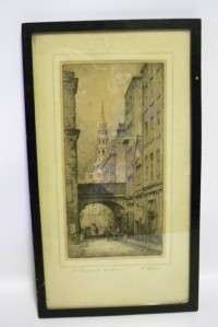 Pen& Ink Drawing ,St.Brides Church, London by Featherstone Robson 