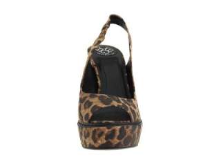   Cheetah LEOPARD BROWN BLACK Slingback PLATFORM PUMP SANDALS 8 to 10
