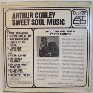 Arthur Conley   Sweet Soul Music LP ATCO Israeli Press  