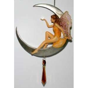  Hanging Fairy Moon Crystal Ball Charm 