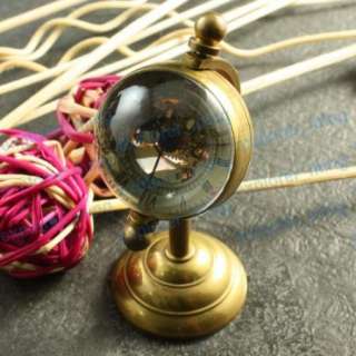 Vintage Brass Copper Steampunk Mechanical Table Clock  