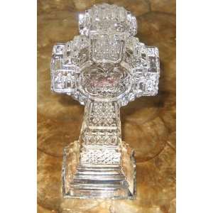   Lead Crystal Religious Cross/Crucifix Statue (6 tall)
