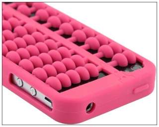 Chinese style Abacus Silicone Gel Soft Case Cover For iPhone 4S 4 4G 