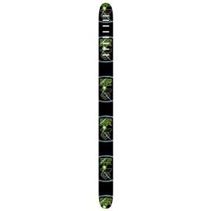   Leathers Twisted Sister Leather w/Hi rez imaging Green Guitar Strap