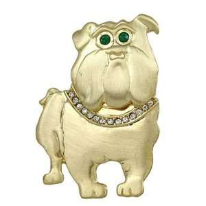   : Gold Plated And Rhinestone Dog Brooch Pin Fashion Jewelry: Jewelry