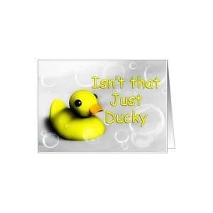 Rubber Duck Note Card Card