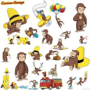   RMK1037SCS Curious George Peel and Stick Wall Decals