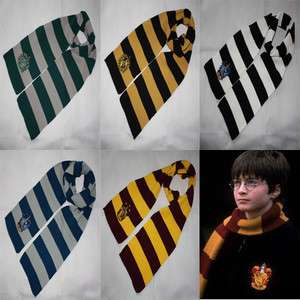 Harry Potter Gryffindor Ravenclaw Hufflepuff Slytherin Scarf 5 Color 