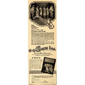 1922 Ad C. G. Conn Saxophones Broadway Musical Nosses   Original Print 