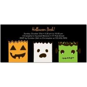  Halloween Party Invitations   Scary Bags By Studio Basics 