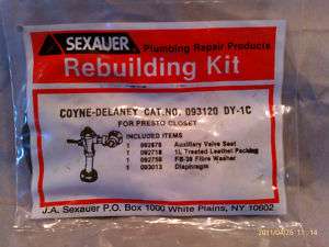 Coyne Delany Presto toilet Flush Valve Repair Kit DY 1C  