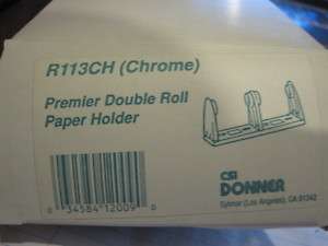   R113CH Premier Double Roll Toilet Paper Holder Chrome polished  