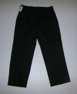 NWT Boys Black DOCKERS Khaki Pants Size 12 Husky  