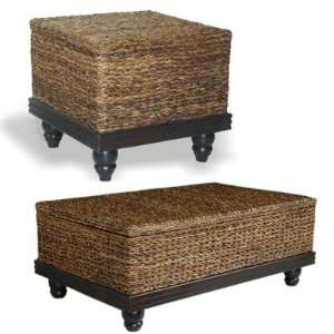   ET 212 Tropical Abaca Small Astor Coffee Table Set Furniture & Decor