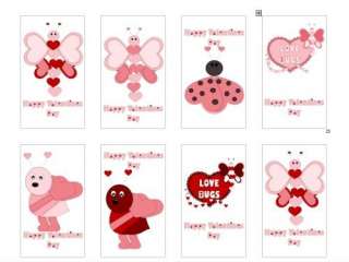 Printable Bumble Bee Childrens Valentine Cards, Child  