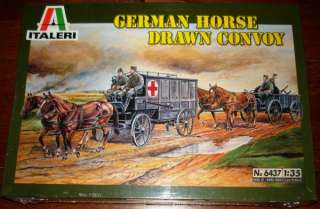 Italeri 135 German Horse Drawn Convoy #6437  