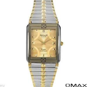  Men Watches Two Tone Gold N Silver Stainless Steel Band Yellow Dial