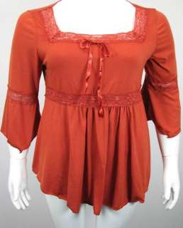 NEW WOMENS PLUS SIZE CLOTHING YUMMY PEASANT BLOUSE 6X  