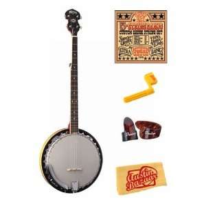   String Banjo Bundle with Strings, String Winder, Picks, and Polishing