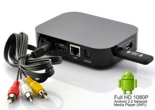 Full HD 1080P Android 2.2 Network Media Player (WiFi, HDMI  