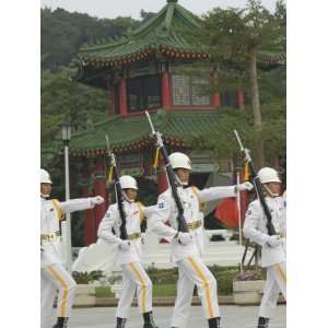 Changing of the Guards Ceremony, Martyrs Shrine, Taipei City, Taiwan 