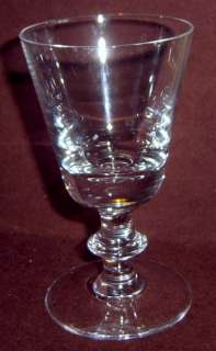 Fostoria Clear Wafer Stem No Trim Crystal Wine Glass  